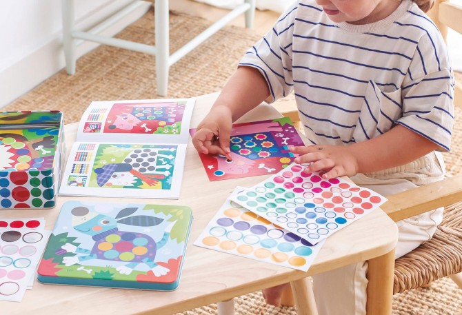 Zestaw kreatywny z naklejkami Apli Kids - Piesek